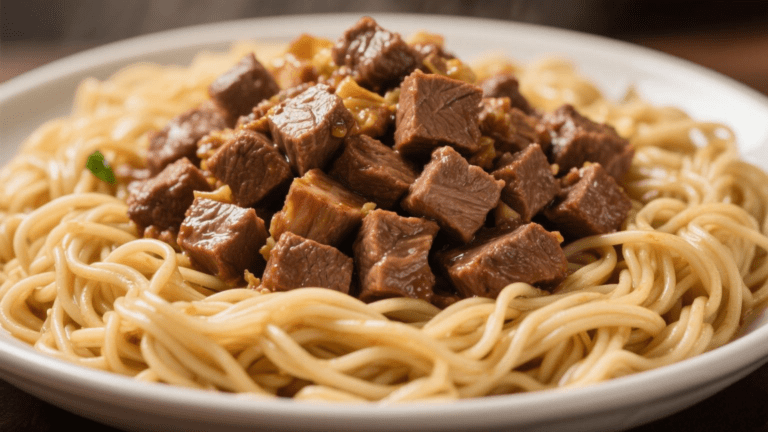 easy beef and noodles crock pot
