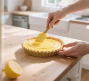 Pour Filling into Crust