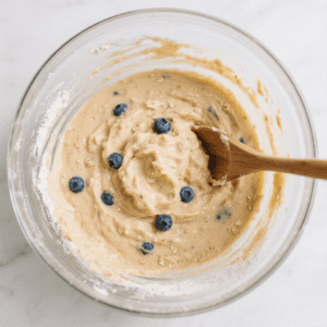 Fold in the blueberries