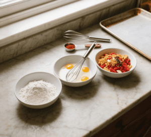 Set up the coating station