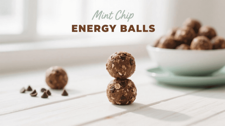 Need a post workout snack that’s made with real ingredients and loaded with protein? Make these High-Protein Mint Chip Energy Balls for a guilt-free treat you can feel good about making at home.