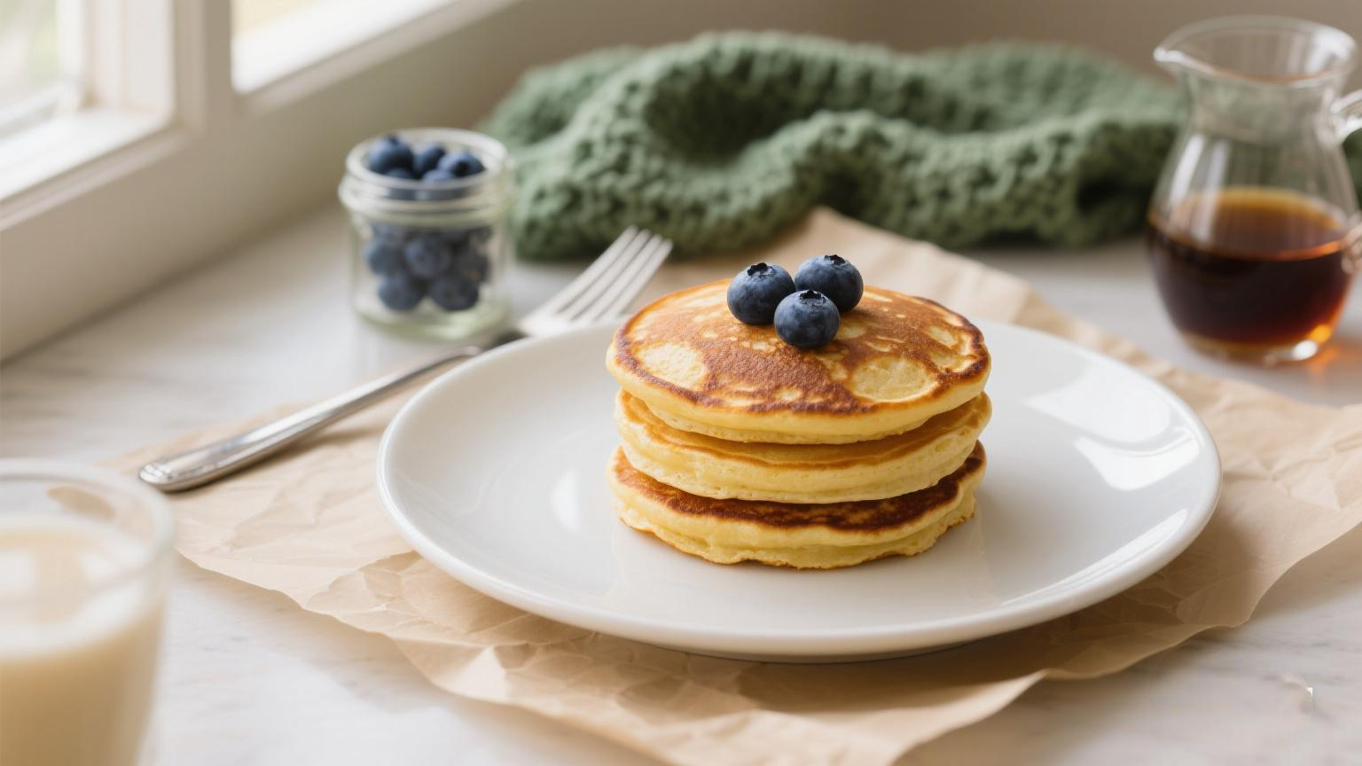 Make these coconut flour pancakes for your best batch yet. They use only 4 main ingredients plus a small amount of coconut oil, so they stay grain-free, dairy-free, and refined sugar free.