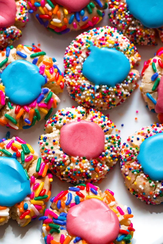 Gluten-Free Confetti Thumbprint Cookies – Grain Changer