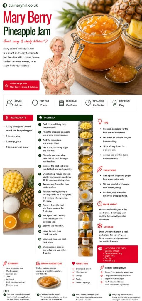 Mary Berry Pineapple Jam