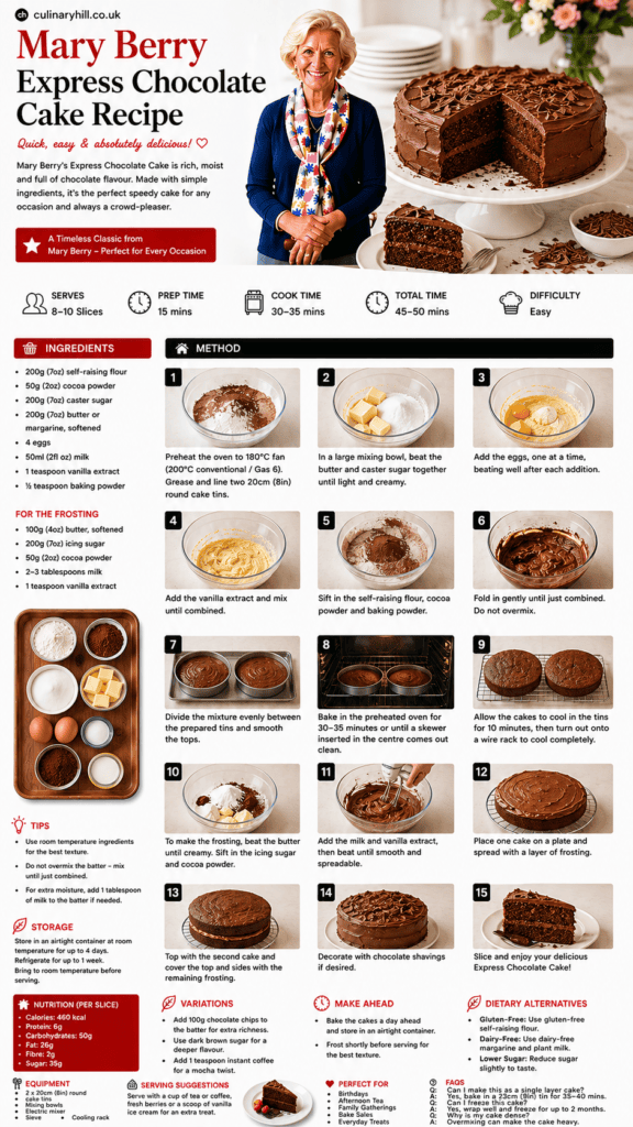 mary berry express chocolate cake recipe