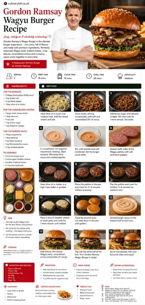 gordon ramsay wagyu burger recipe
