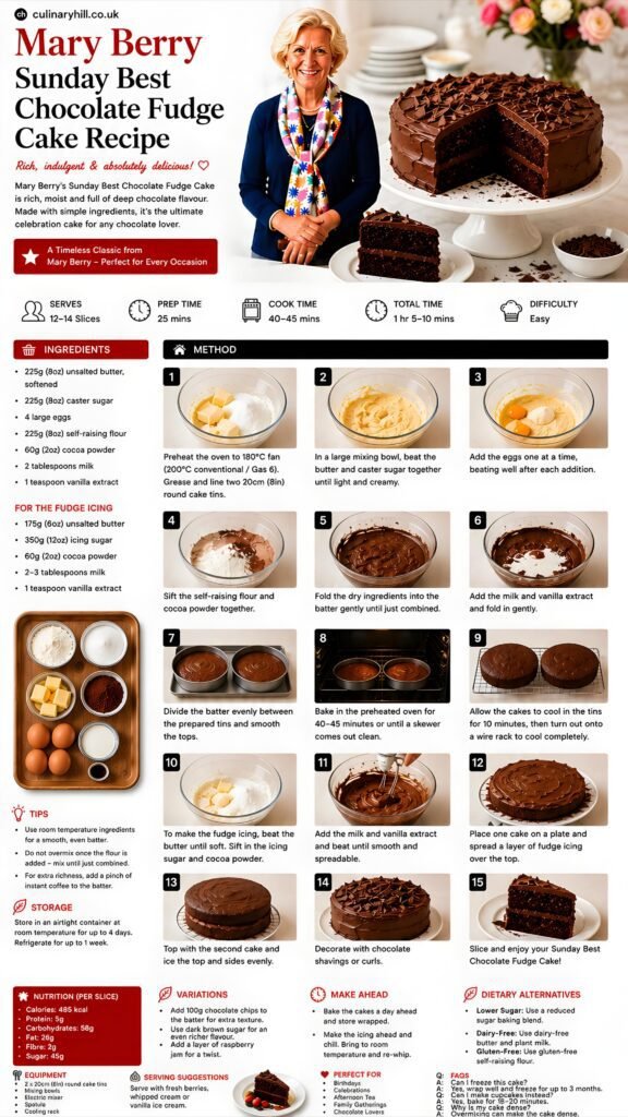 sunday best chocolate fudge cake recipe mary berry