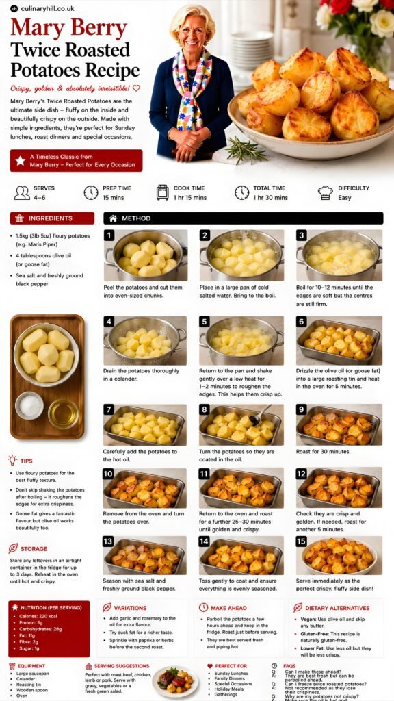 mary berry twice roasted potatoes