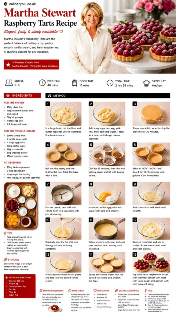 raspberry tarts recipe martha stewart