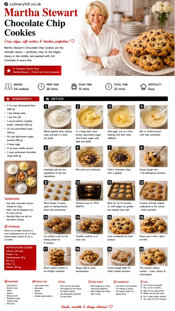 martha stewart chocolate chip cookies recipe