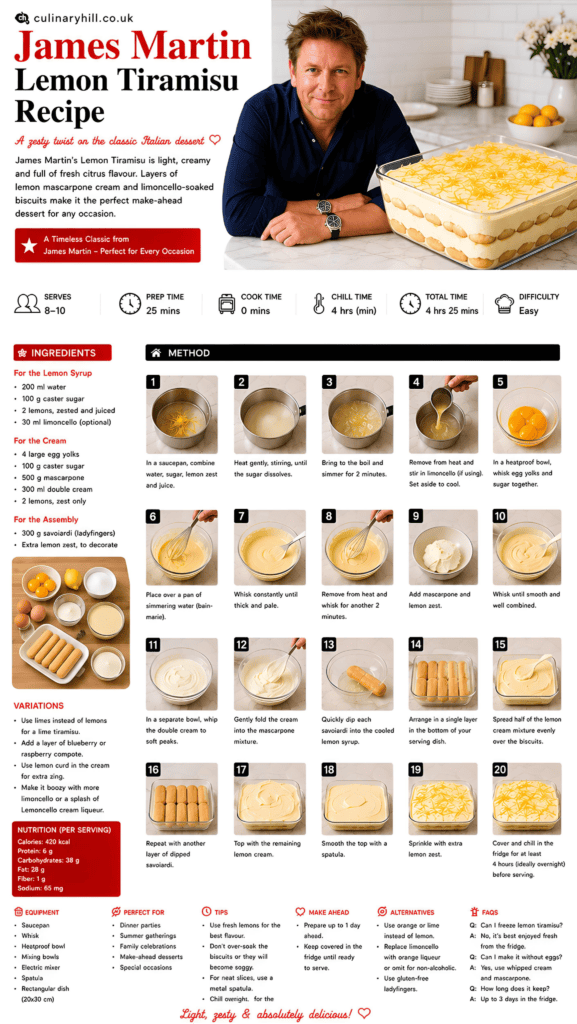 james martin lemon tiramisu recipe