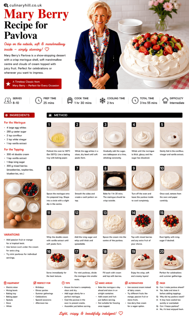 mary berry recipe for pavlova