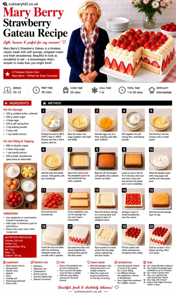 mary berry strawberry gateau recipe