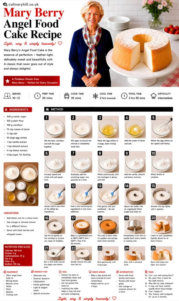 angel food cake recipe mary berry