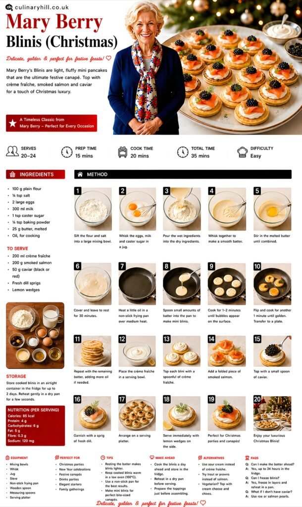 mary berry blinis christmas