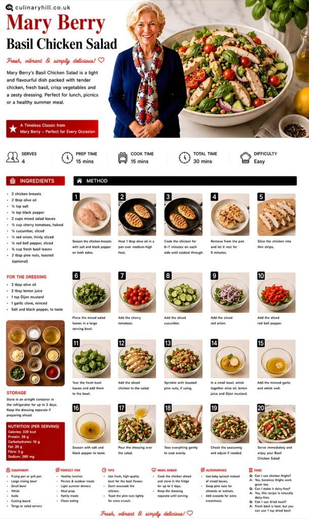 mary berry basil chicken salad