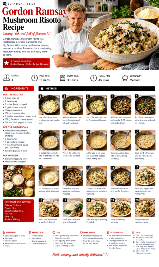 mushroom risotto recipe gordon ramsay